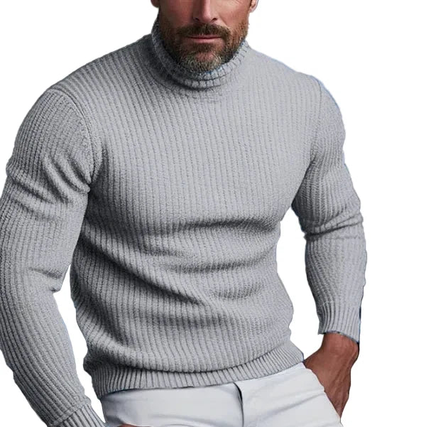 Ellis | Men's Classic Slim Fit Ribbed Turtleneck Sweater