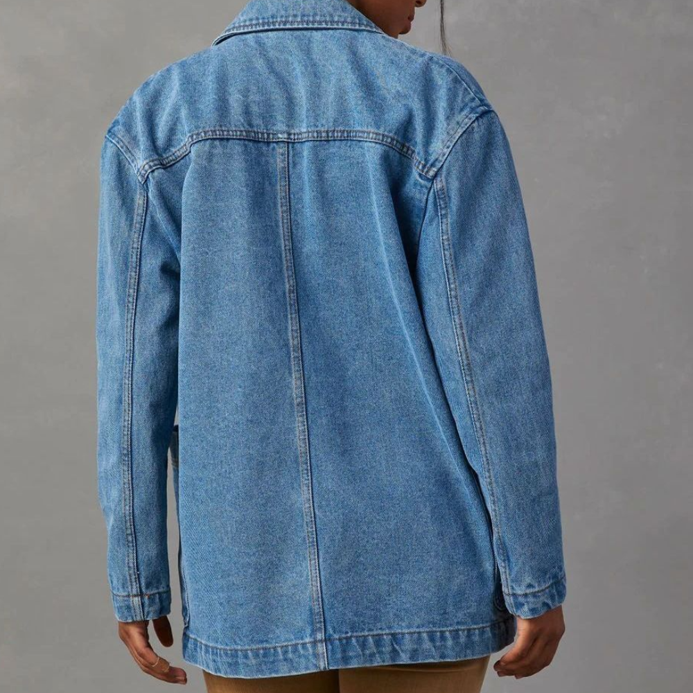 Odalys | Women's Longline Denim Blazer Jacket