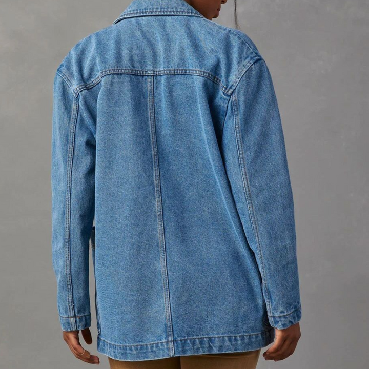 Odalys | Women's Longline Denim Blazer Jacket