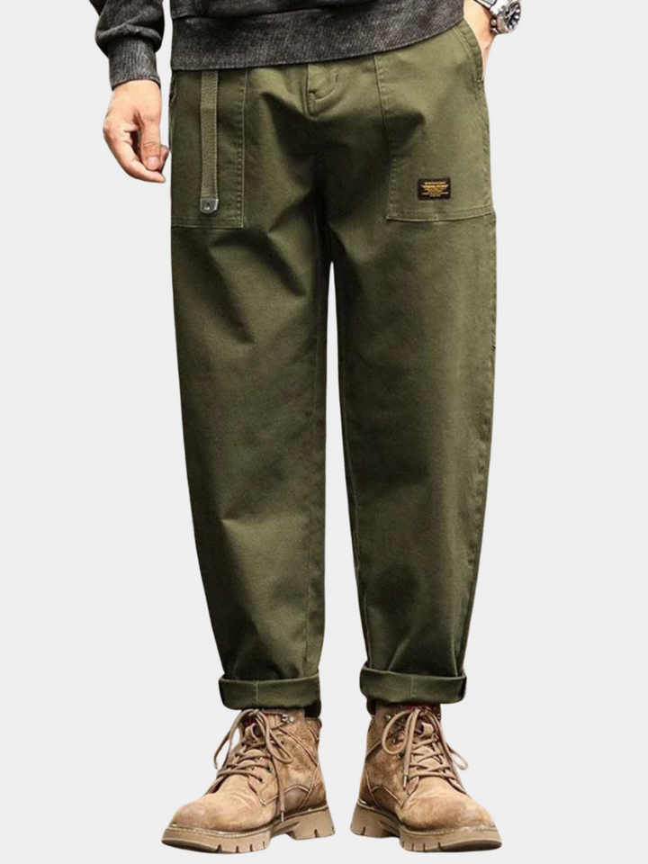 Workwear Tapered Mens Cargo Pants - Vintage Casual Utility