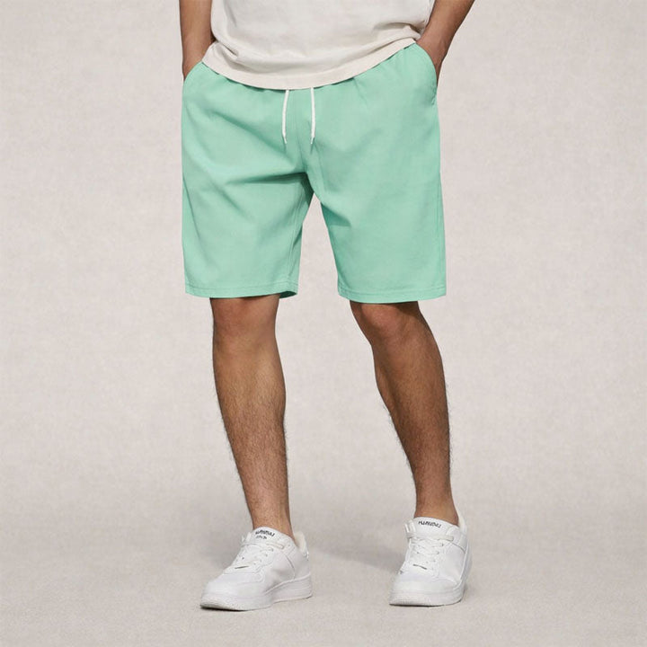 Elasticated Drawstring Waist Woven Casual Shorts