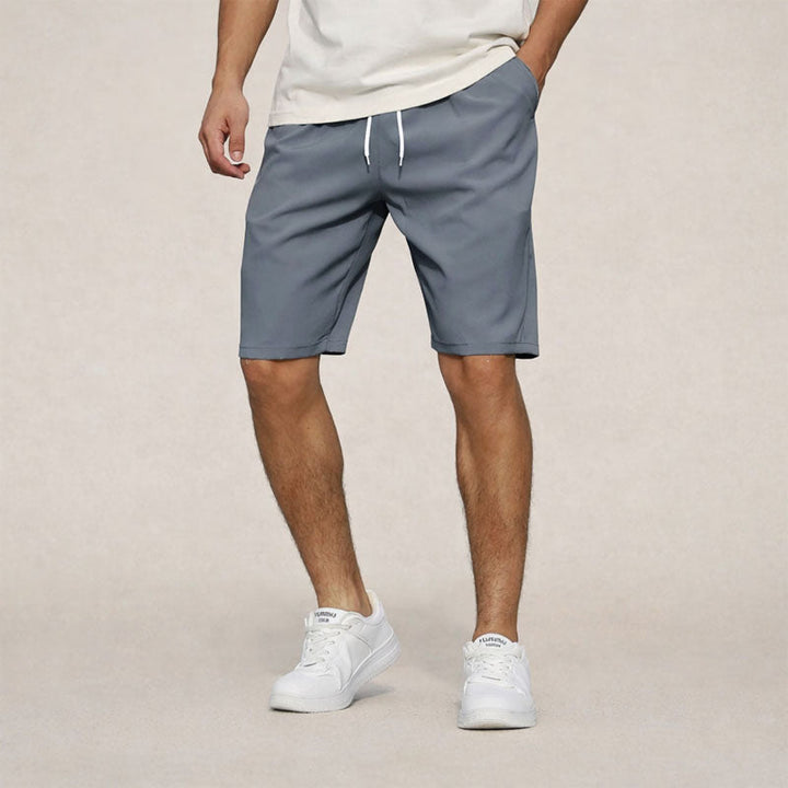 Elasticated Drawstring Waist Woven Casual Shorts