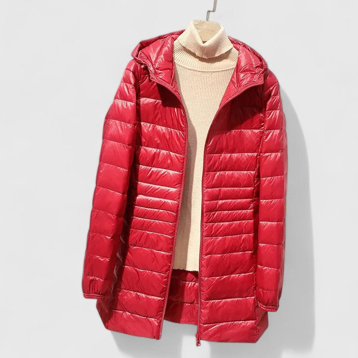 Genevra | Women's Puffer Jacket in Lightweight Hooded Design
