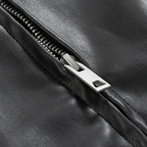 Martin | Men's Oversized PU Leather Bomber Jacket