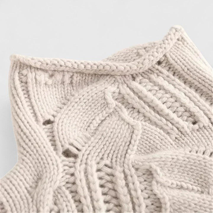 Verity | Women's Cable Braid Turtleneck Sweater