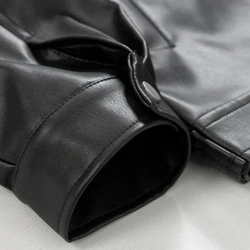 Martin | Men's Oversized PU Leather Bomber Jacket