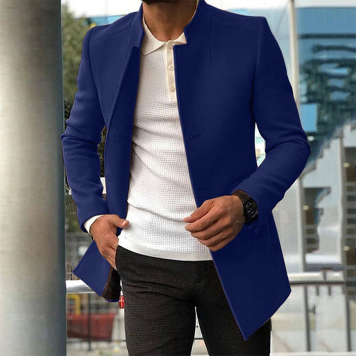 Everett | Men's Tailored Stand Collar Coat