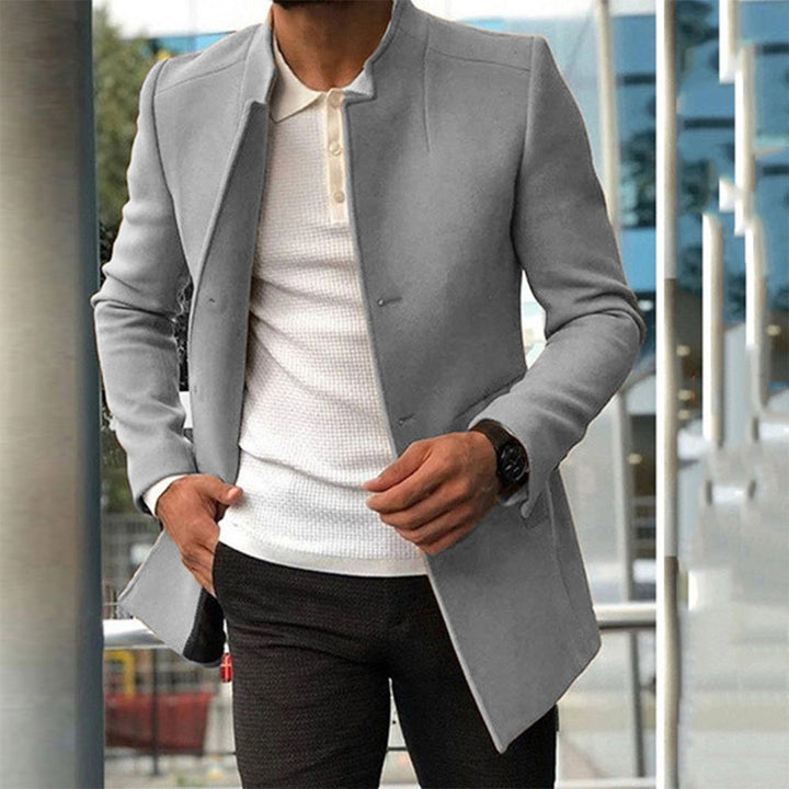 Everett | Men's Tailored Stand Collar Coat