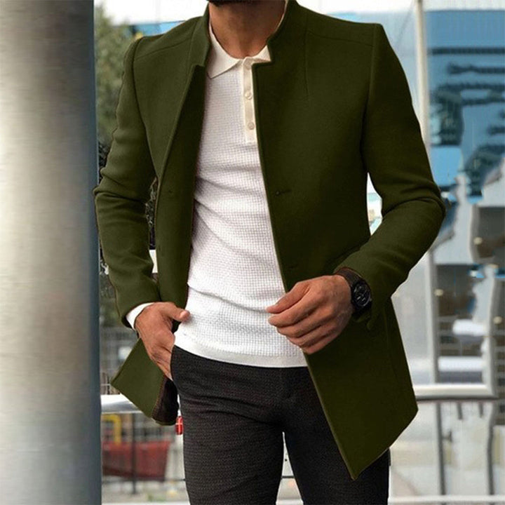 Everett | Men's Tailored Stand Collar Coat