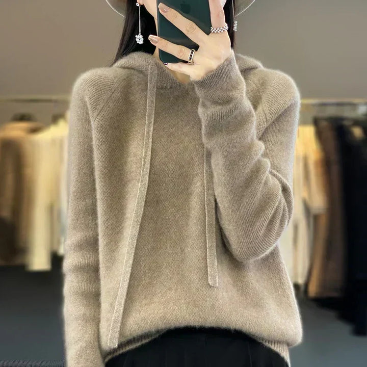 Fenella | Women's Hooded Sweater Hoodie with Drawstring