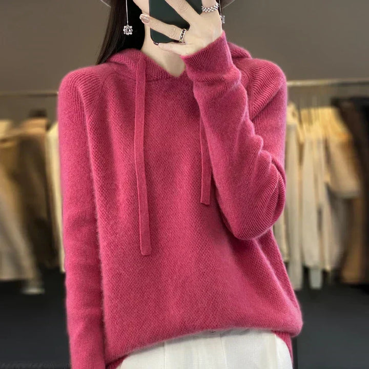 Fenella | Women's Hooded Sweater Hoodie with Drawstring