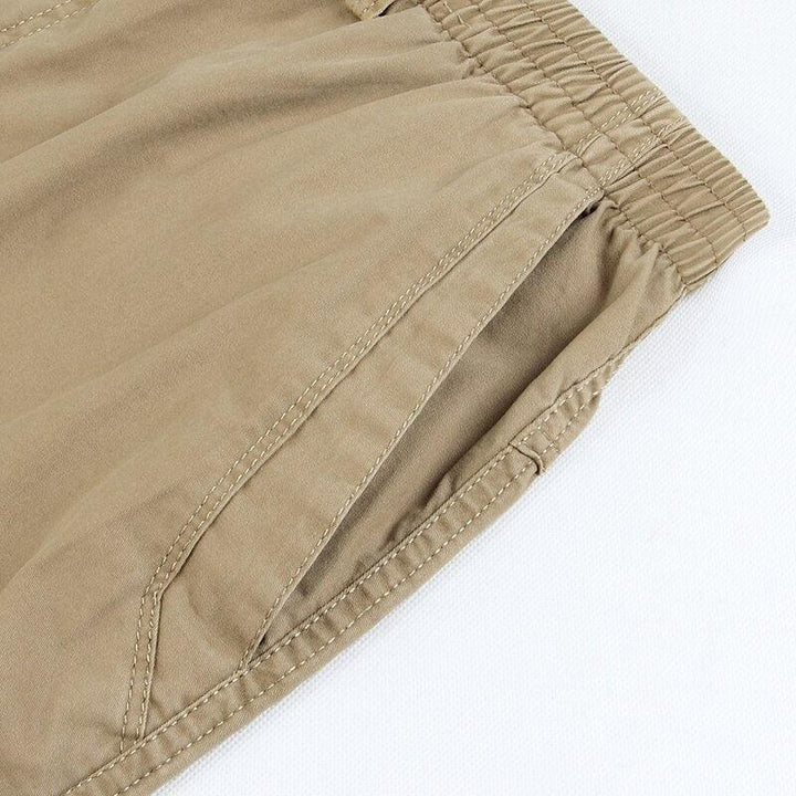 Elasticated Straight Leg Linen Casual Trousers - Relaxed Fit