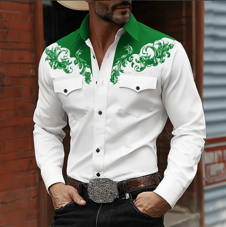 Ridgewood | Men's Western Embroidered Button-Up Shirt