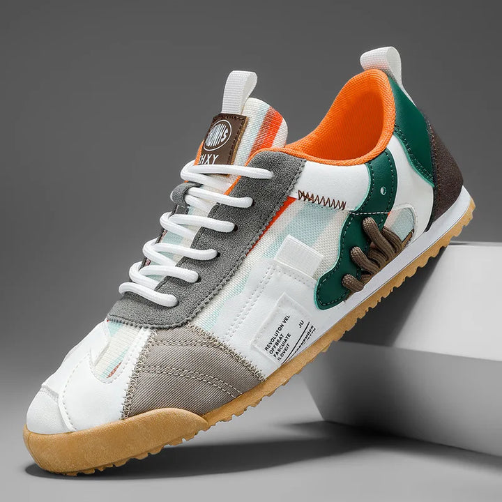 Patchwork Retro Low Top Mens Sneakers - Casual Streetwear