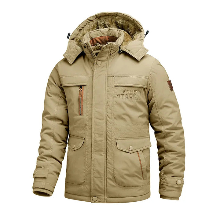 Callum | Men's Fleece-Lined Multi-Pocket Winter Parka Jacket with Hood