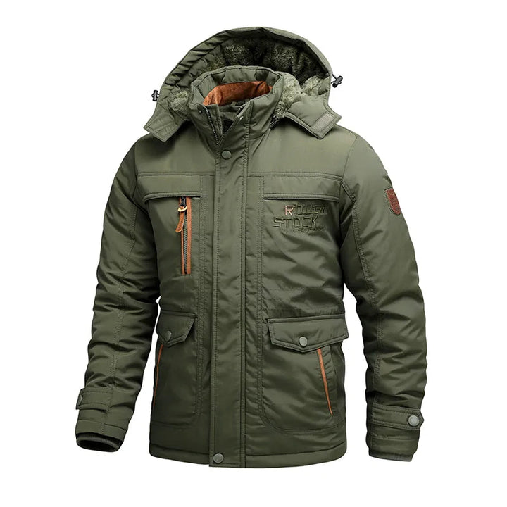Callum | Men's Fleece-Lined Multi-Pocket Winter Parka Jacket with Hood