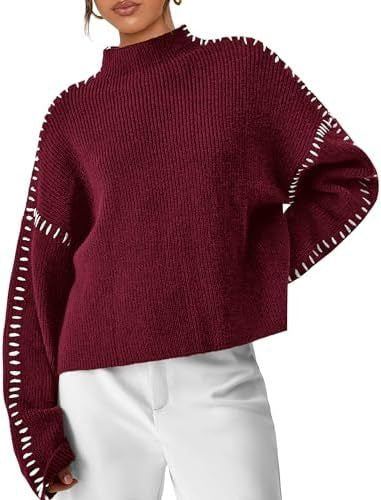 Simone | Women's Ribbed Cropped Mock Neck Sweater