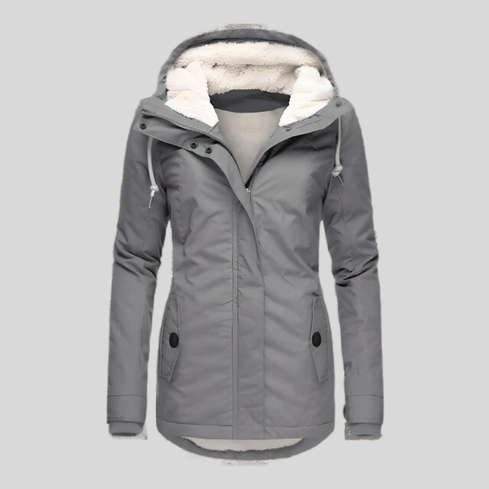 Seraphina | Women's Sherpa-Lined Waterproof Hooded Rain Jacket