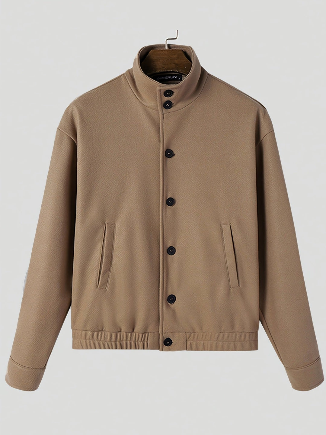 Everett Blake | Men's Refined Button-Front Bomber Jacket