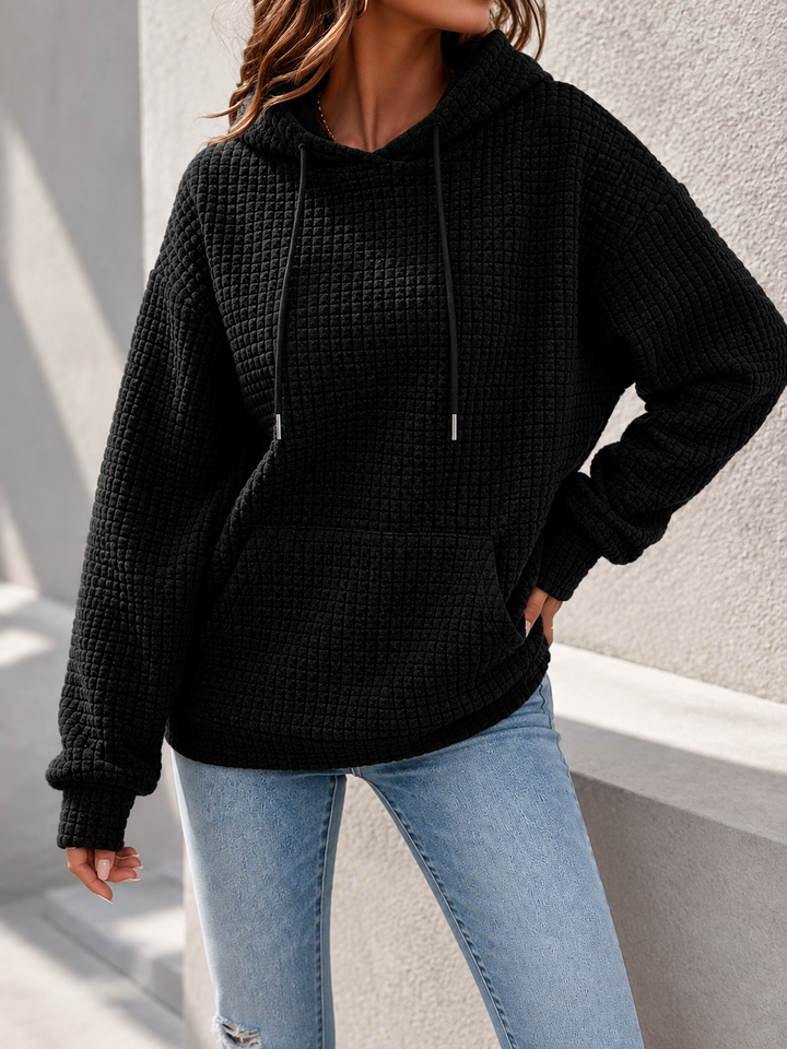 Juniper | Women's Waffle Knit Pullover Hoodie
