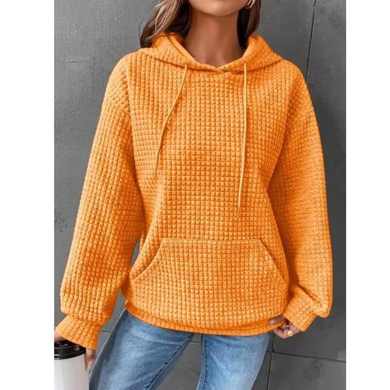 Juniper | Women's Waffle Knit Pullover Hoodie