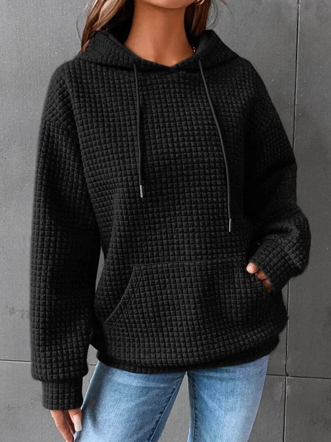 Juniper | Women's Waffle Knit Pullover Hoodie
