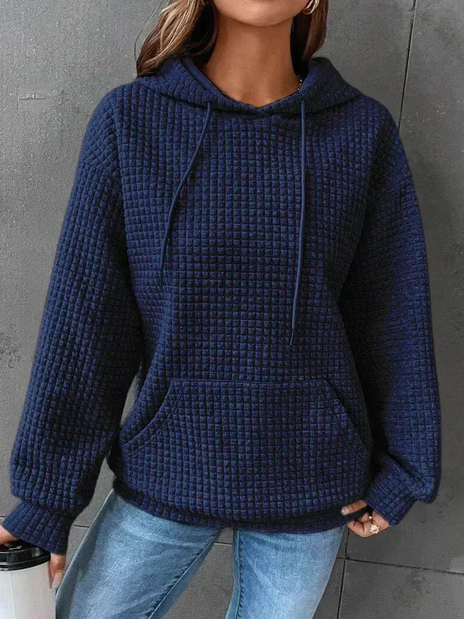 Juniper | Women's Waffle Knit Pullover Hoodie