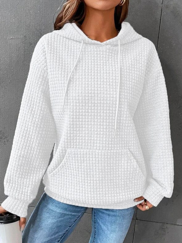 Juniper | Women's Waffle Knit Pullover Hoodie