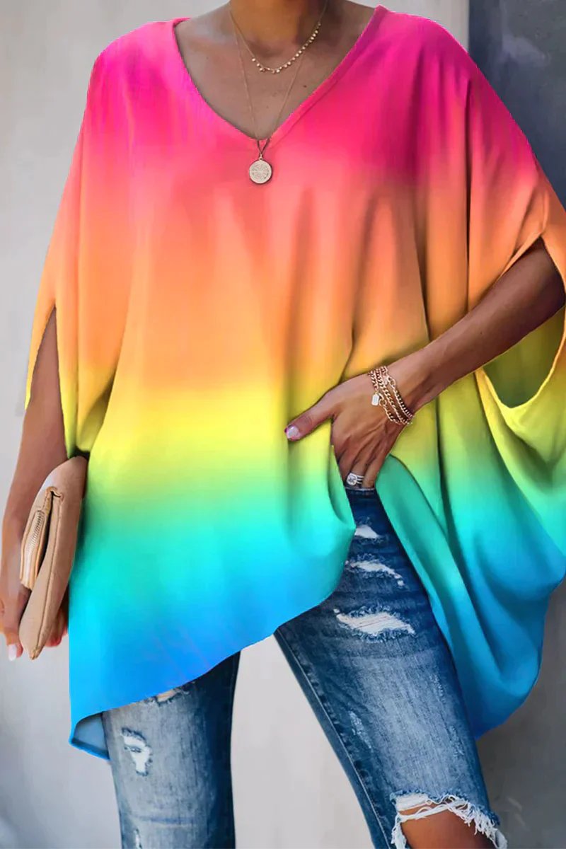 Odessa | Women's Relaxed V-Neck Oversized Tunic Top