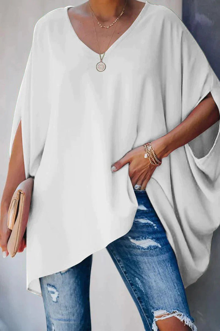 Odessa | Women's Relaxed V-Neck Oversized Tunic Top