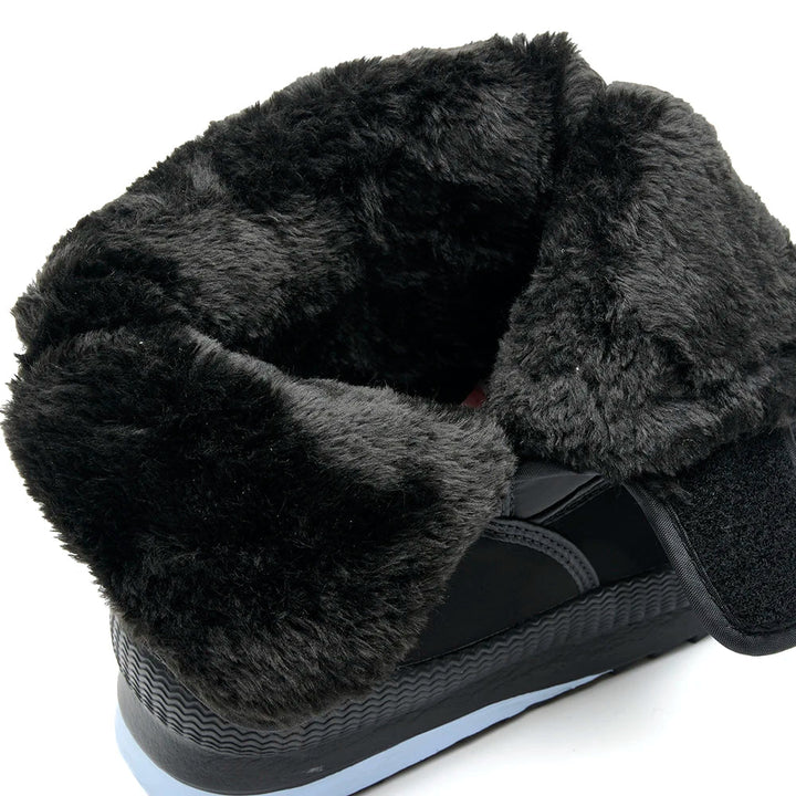 Callum | Men's Faux Fur Lined Snow Boots with Strap Closure