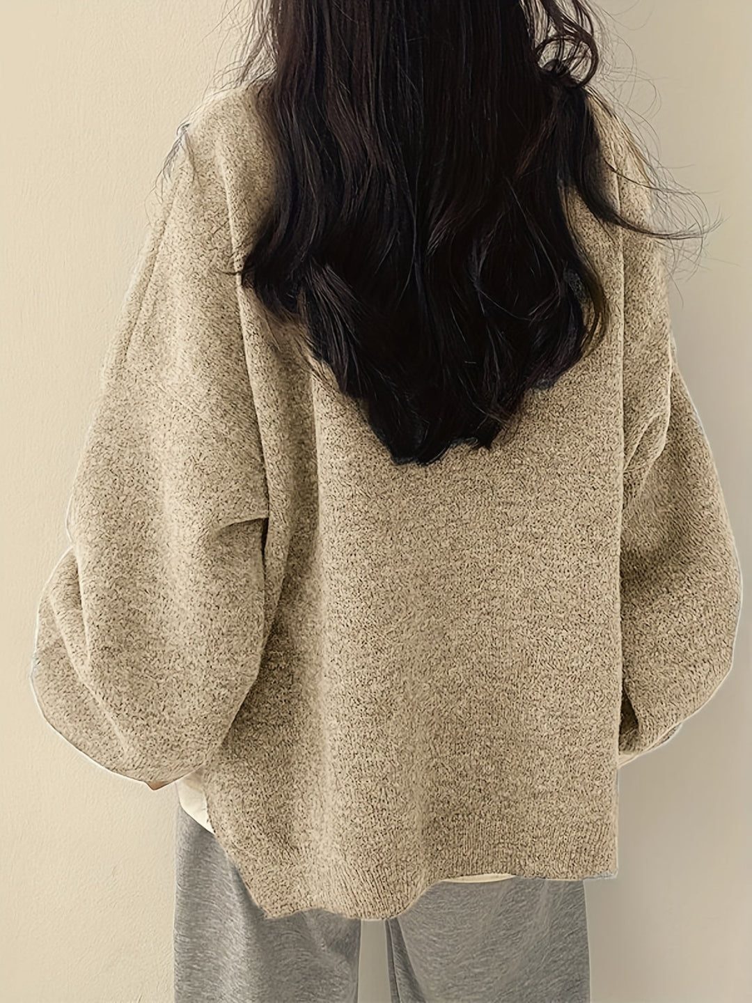 Josephine | Women's Balloon Sleeve Sweater with Relaxed Crew Neckline