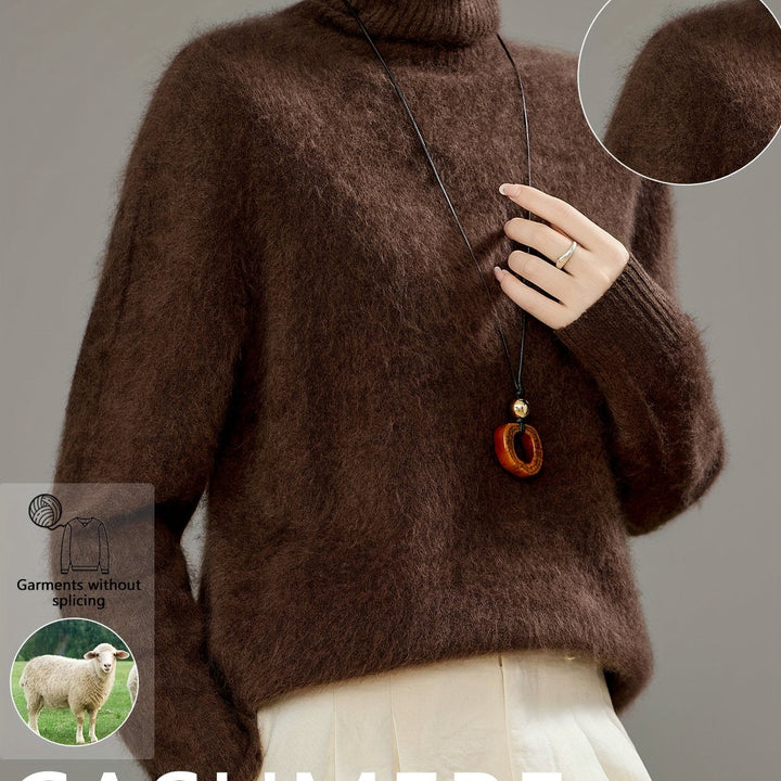 Wren | Women's Cashmere Wool Turtleneck Sweater