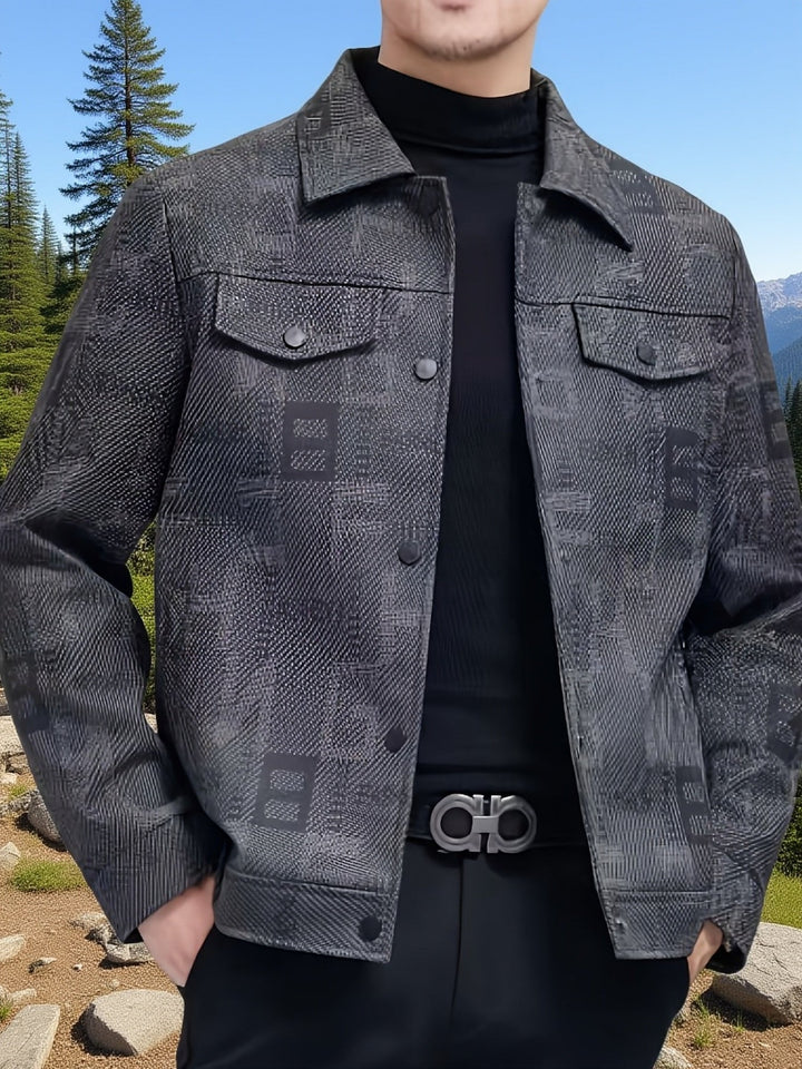 Fletcher | Men's Patterned Trucker Jacket