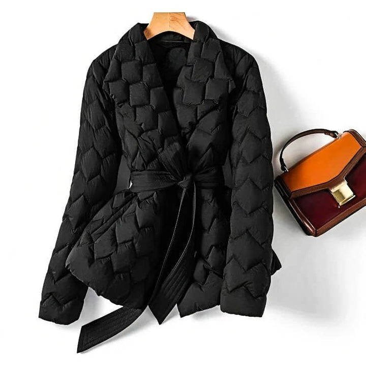 Winnifred | Women's Shawl Collar Belted Quilted Puffer Jacket