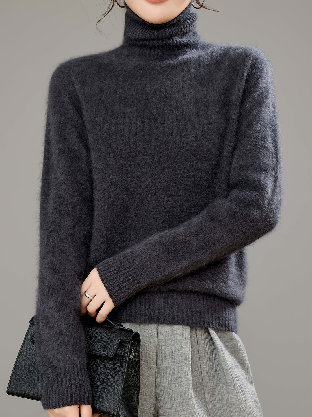 Wren | Women's Cashmere Wool Turtleneck Sweater
