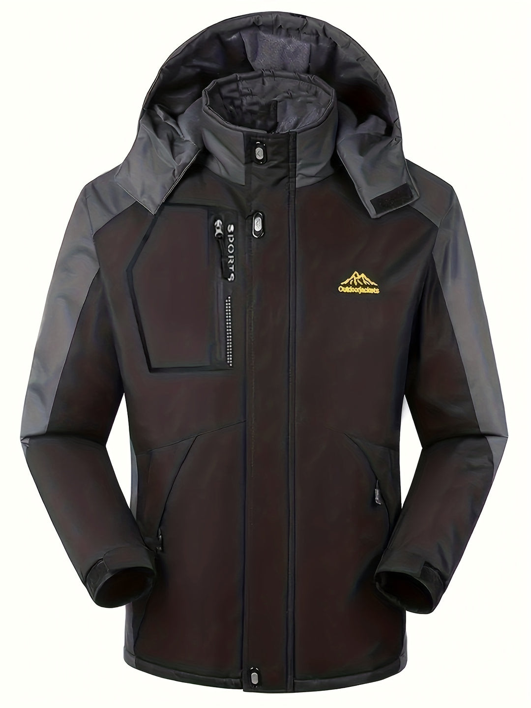 Marcus | Men's Hooded Waterproof Winter Ski Jacket with Multiple Pockets