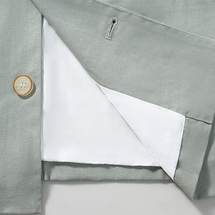 Alistair | Men's Mandarin Collar Cotton Blend Jacket