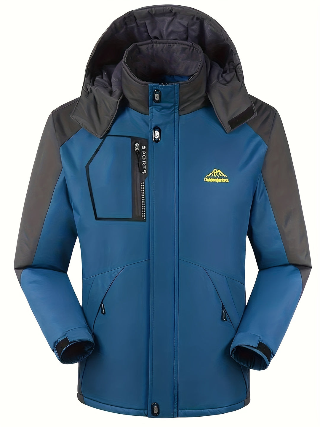 Marcus | Men's Hooded Waterproof Winter Ski Jacket with Multiple Pockets