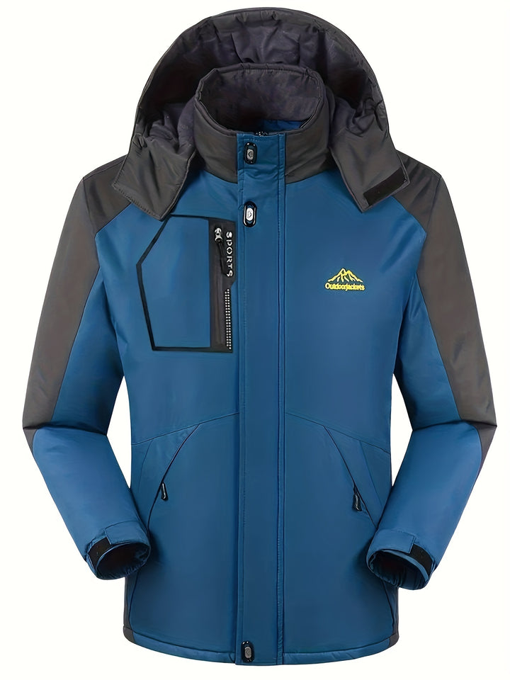 Marcus | Men's Hooded Waterproof Winter Ski Jacket with Multiple Pockets
