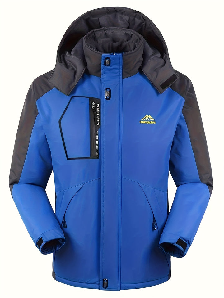 Marcus | Men's Hooded Waterproof Winter Ski Jacket with Multiple Pockets