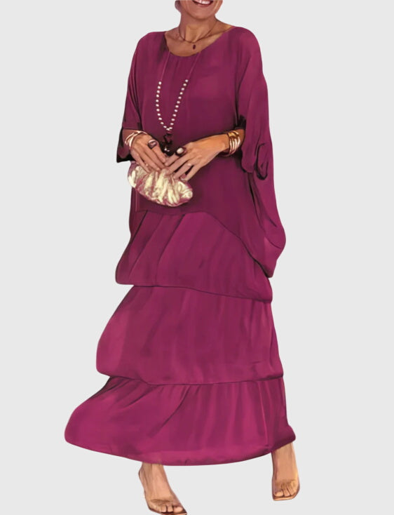 Boho Tiered Casual Flowy Summer Maxi Dress