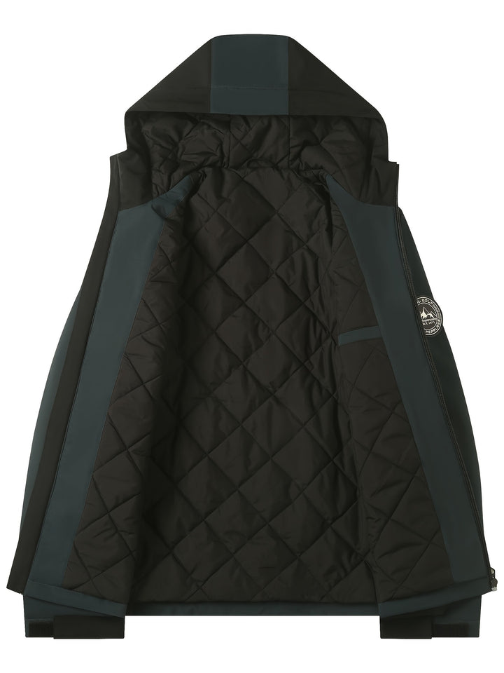 Diesel | Men's Windproof Hooded Ski Jacket with Thermal Lining