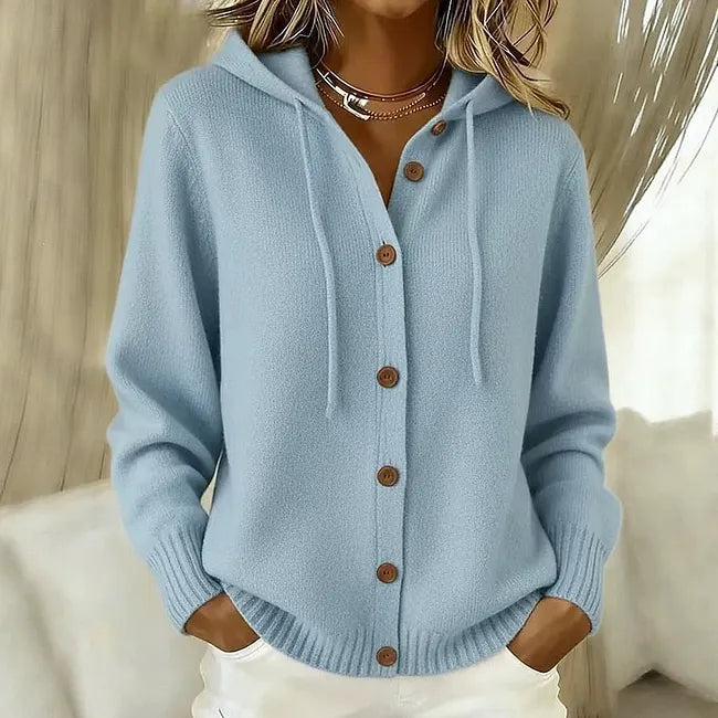 Marigold | Women's Knit Cardigan Sweater with Button Up Front