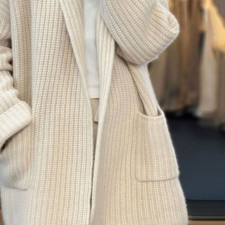 Marisienne | Women's Shawl Collar Cardigan with Deep Pockets