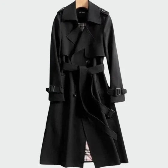 Lysandra | Women's Storm Flap Belted Long Trench Coat