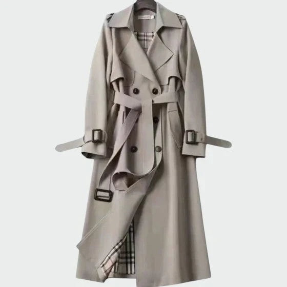 Lysandra | Women's Storm Flap Belted Long Trench Coat