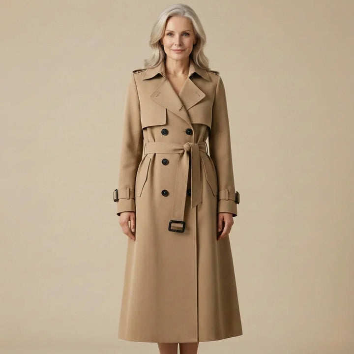 Lysandra | Women's Storm Flap Belted Long Trench Coat