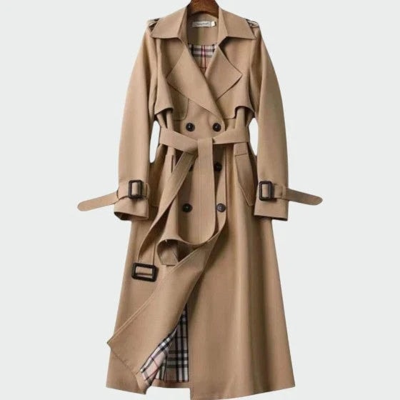 Lysandra | Women's Storm Flap Belted Long Trench Coat