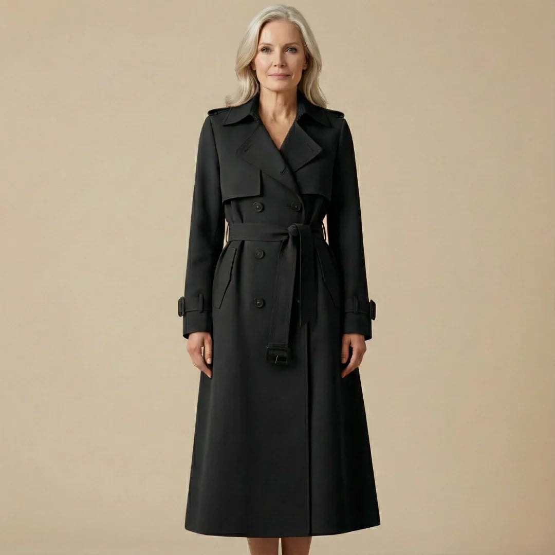 Lysandra | Women's Storm Flap Belted Long Trench Coat